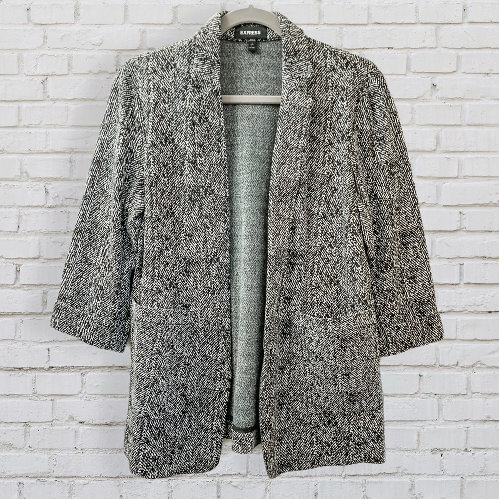 Express Black & White Blazer